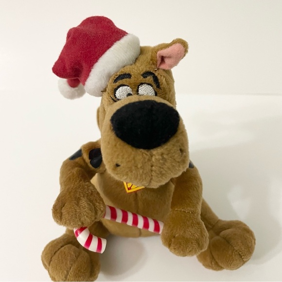 Gemmy Scooby Doo Christmas Dog Plush Singing Dancing Candy Cane Santa Hat - Picture 4 of 17
